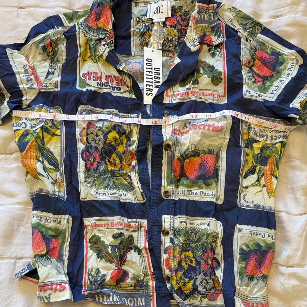 Urban Outfitters Multicolor Botanical Print Shirt - Picture 2 of 5